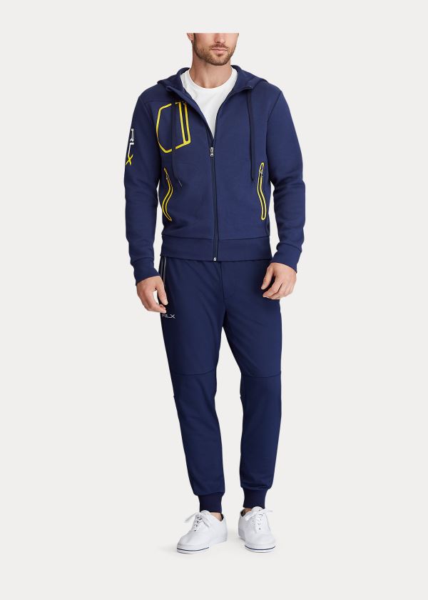 Sudaderas Con Capucha Ralph Lauren Hombre Azul Marino - Performance Full-Zip - DKYHN1623
